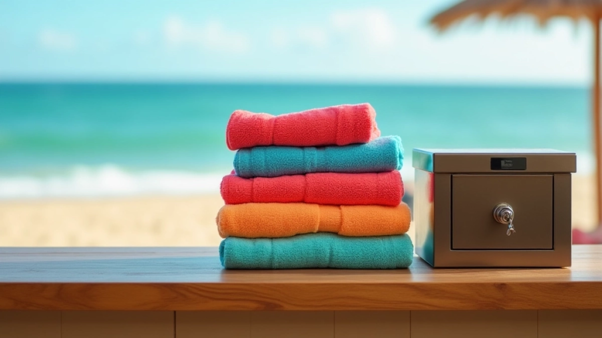 ręczniki plażowe (depozyt) co to znaczy