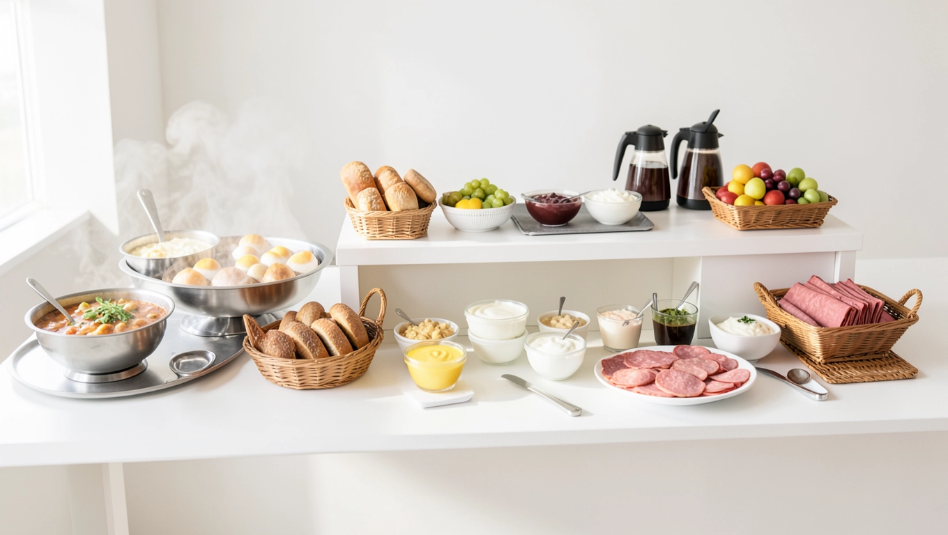 schemat bufetu śniadaniowego