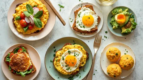 5 pomysłów na szybkie śniadanie z jajek