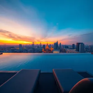 Bangkok Hotel z basenem na dachu