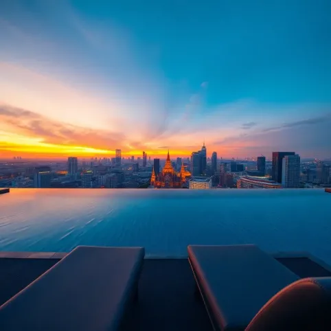 Bangkok Hotel z basenem na dachu