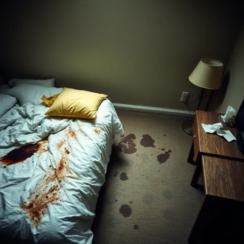 Brudny pokój w hotelu