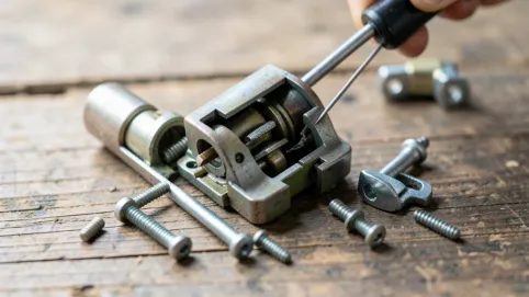 budowa zamka drzwiowego