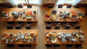 bufet śniadaniowy schemat