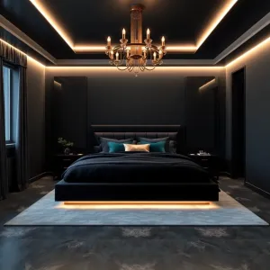 Czarny pokój dla dziewczynki