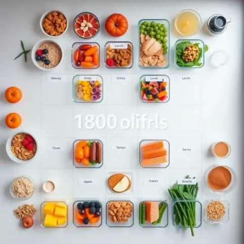 Dieta 1800 kcal jadłospis na miesiąc