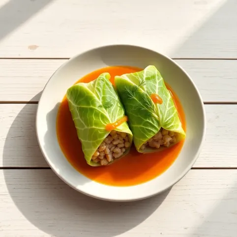 Dietetyczne gołąbki z kaszą gryczaną