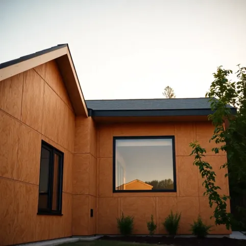 Dom z płyty OSB i styropianu