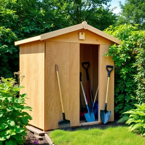 Domek narzędziowy z płyty OSB projekt