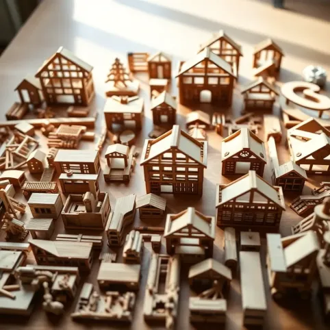 Drewniane konstrukcje do składania