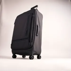 Duża walizka materiałowa na 4 kółkach