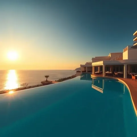 Hotel z basenem i wyżywieniem nad morzem