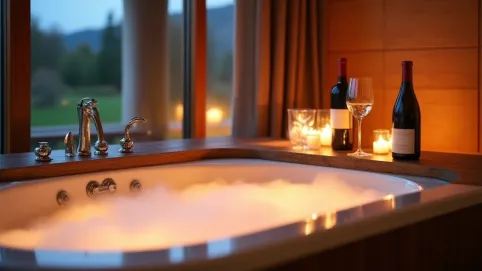 Hotel z jacuzzi w pokoju Dolny Śląsk