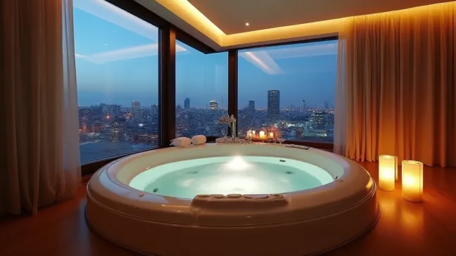 Hotel z jacuzzi w pokoju Warszawa