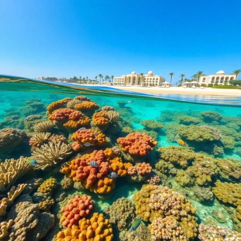 Hotel z najładniejsza rafa w Egipcie