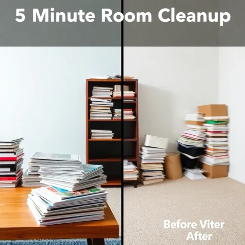 Jak posprzątać pokój w 5 minut