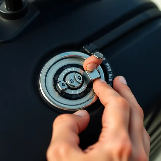 Jak zmienić kod w walizce