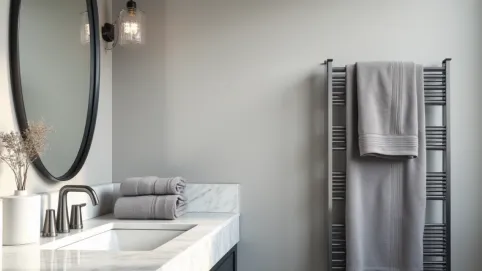 Jakie ręczniki do szarej łazienki