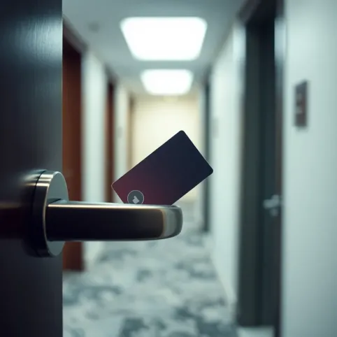 Karta do drzwi w hotelu