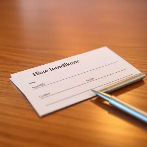 Karta meldunkowa w hotelu po angielsku