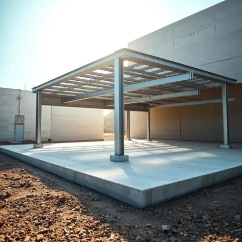 Konstrukcja pod garaż z płyty warstwowej