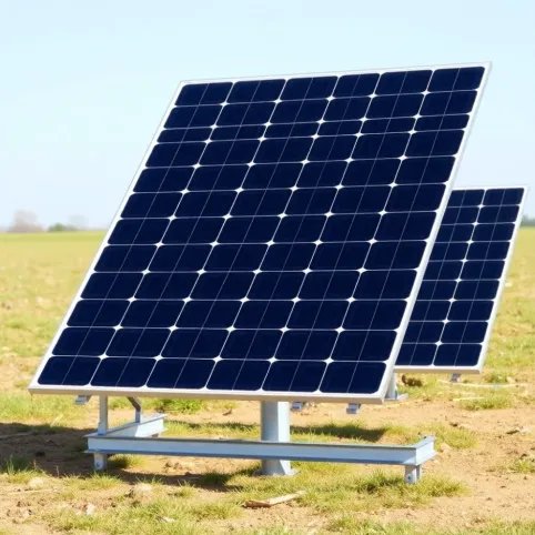 Konstrukcja pod panele fotowoltaiczne na gruncie 6 paneli