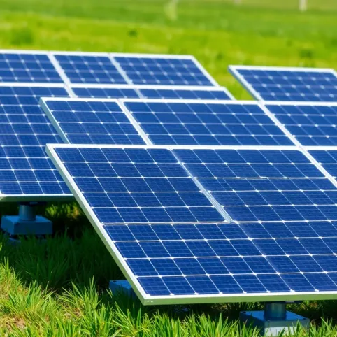 Konstrukcja pod panele fotowoltaiczne na gruncie 8 paneli