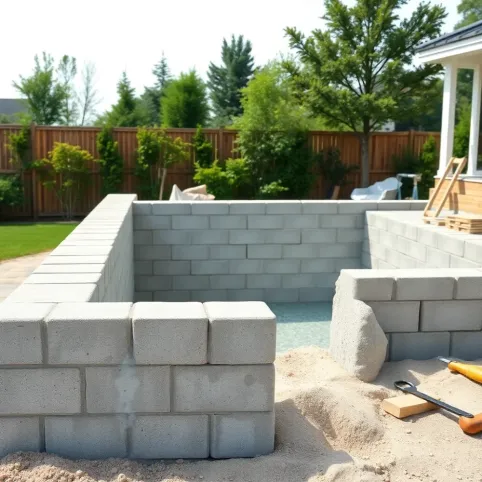 Koszt budowa basenu z bloczków betonowych