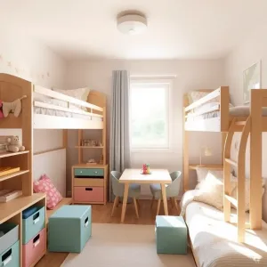 Mały pokój dziecięcy dla dwójki