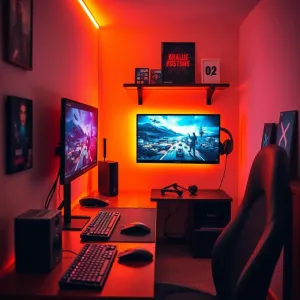 mały pokój gamingowy