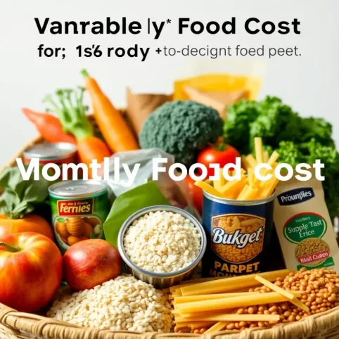 Miesięczny koszt wyżywienia jednej osoby 2024