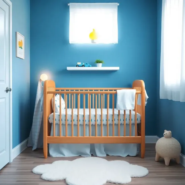 Niebieski pokój dla chłopca inspiracje