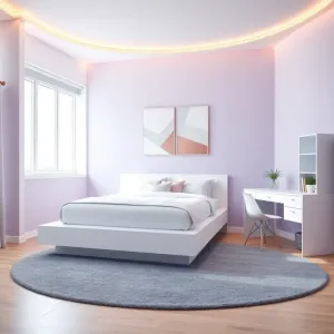 Nowoczesny pokój dla dziewczynki