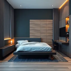 Nowoczesny pokój młodzieżowy dla chłopaka