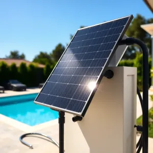 Panel solarny do grzania wody w basenie