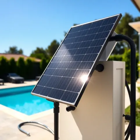 Panel solarny do grzania wody w basenie