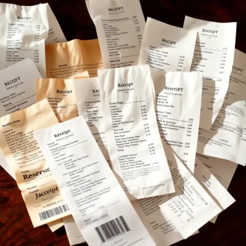 Paragony za wyżywienie w delegacji