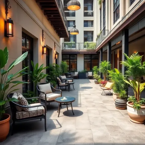 Patio w hotelu co to takiego