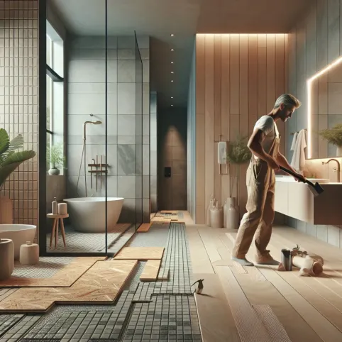 płytki na osb łazienka