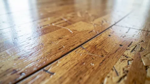 Podłoga z płyt OSB lakierowana