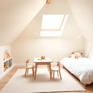 Pokój dla 3 latka na poddaszu