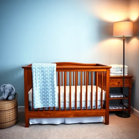 pokój dla chłopca niemowlaka