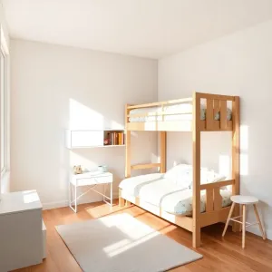 Pokój dla dzieci z łóżkiem piętrowym