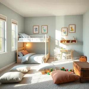 Pokój dla rodzeństwa z łóżkiem piętrowym