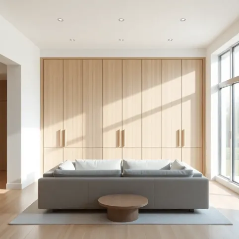 Pokój dzienny z szafą