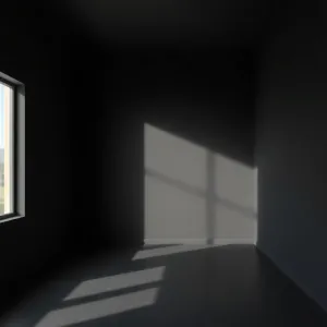 Pokój pomalowany na czarno