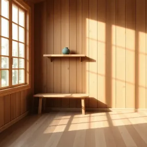 Pokój w drewnie aranżacje