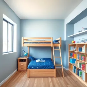 Pokój z antresolą dla chłopca