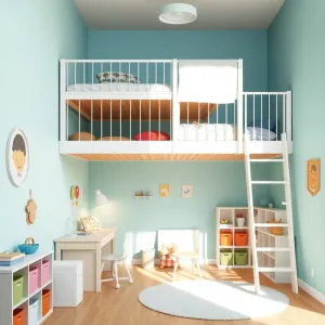 Pokój z antresolą dla dzieci