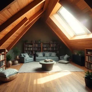 Pokój z antresolą na poddaszu